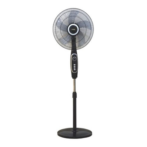 Mika 16" Stand Fan Black & Silver MFS1624BS